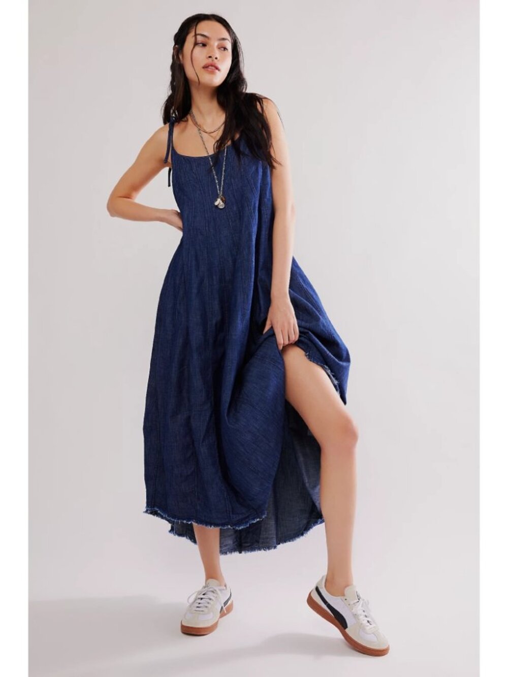 Free People Denim Dreams Midi Dress
